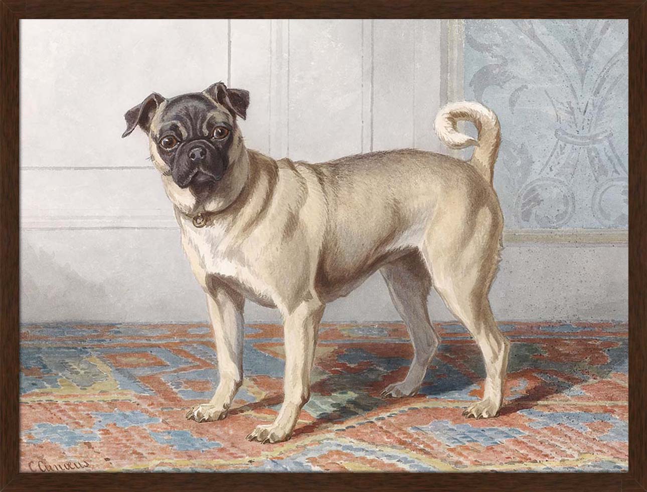 Portrait of the Pug | Paper