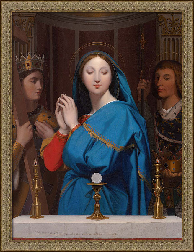 The Virgin Adoring the Host | Paper