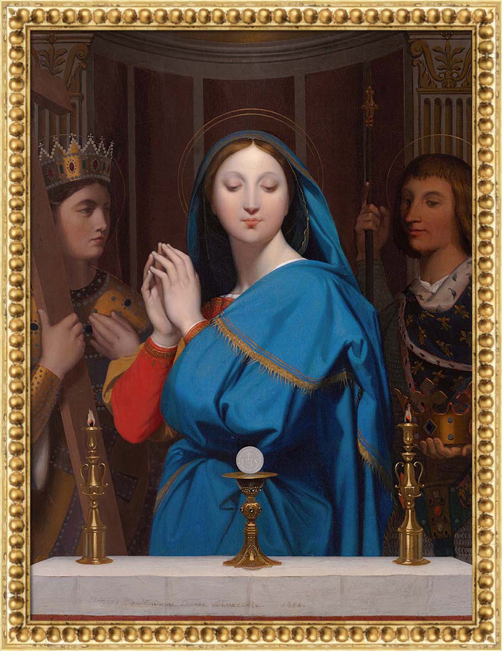 The Virgin Adoring the Host | Paper