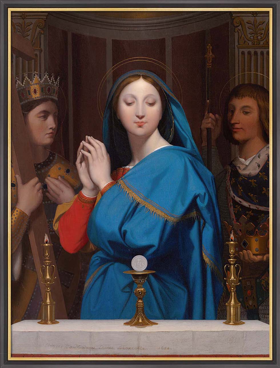 The Virgin Adoring the Host | Paper