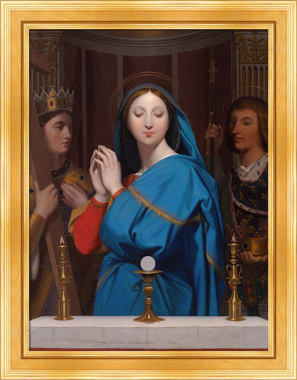 The Virgin Adoring the Host | Paper