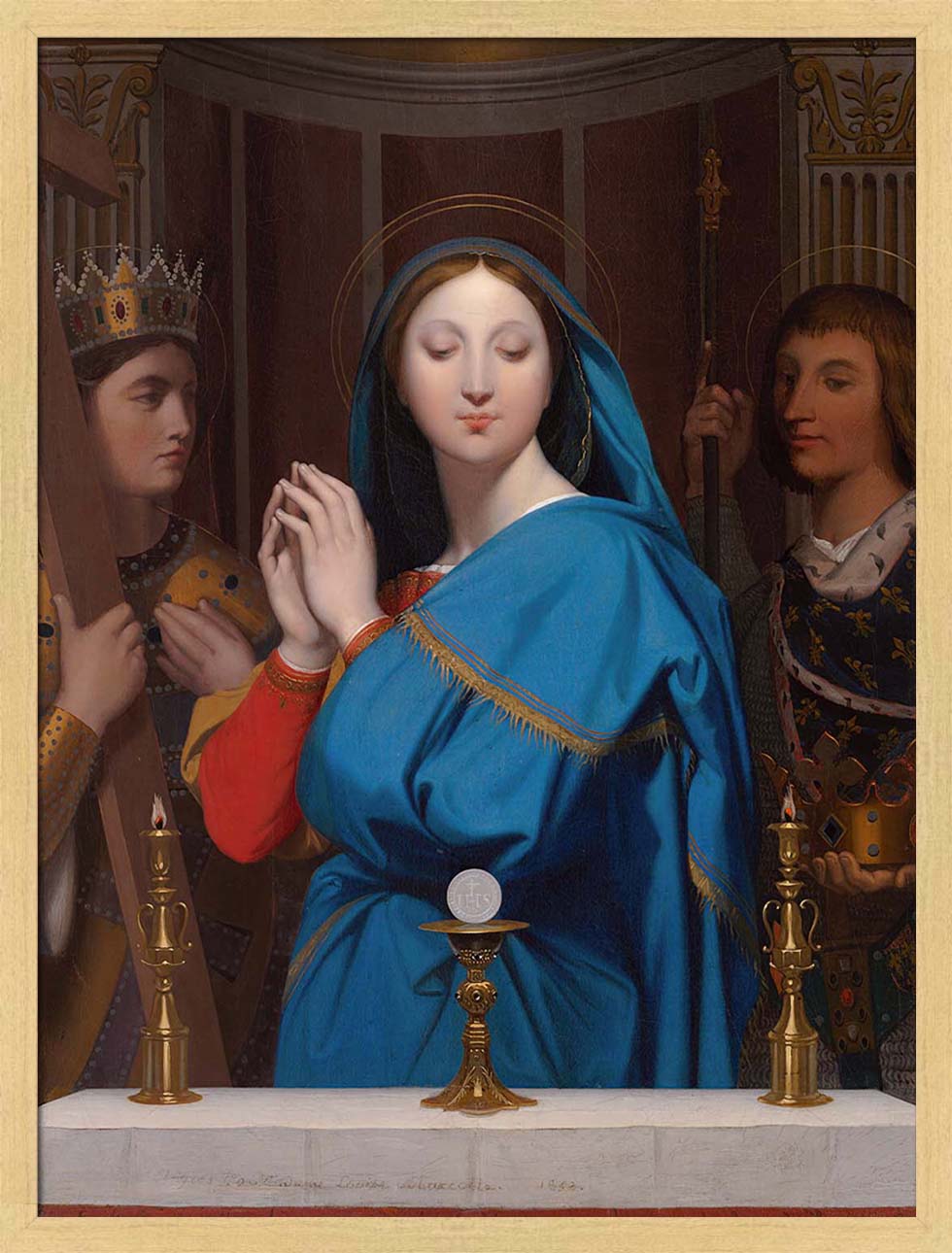 The Virgin Adoring the Host | Paper