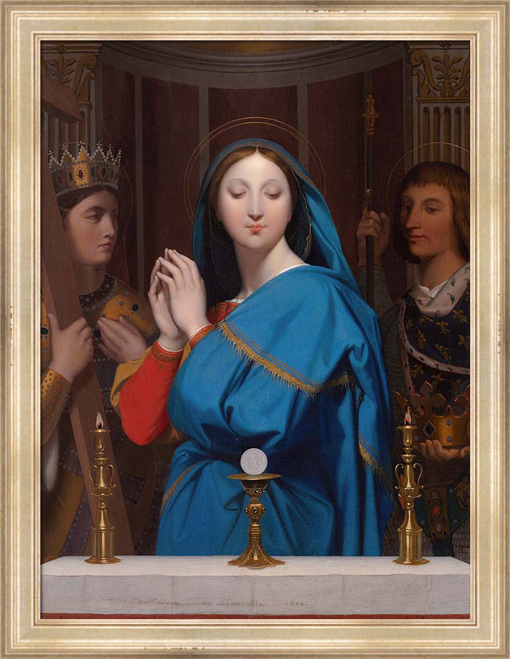 The Virgin Adoring the Host | Paper
