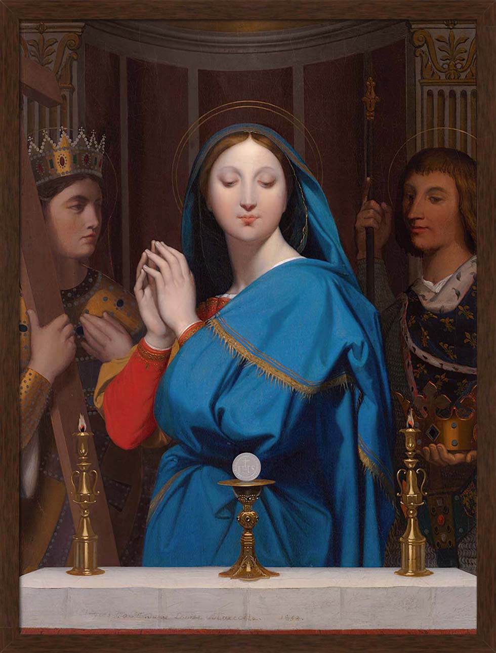 The Virgin Adoring the Host | Paper