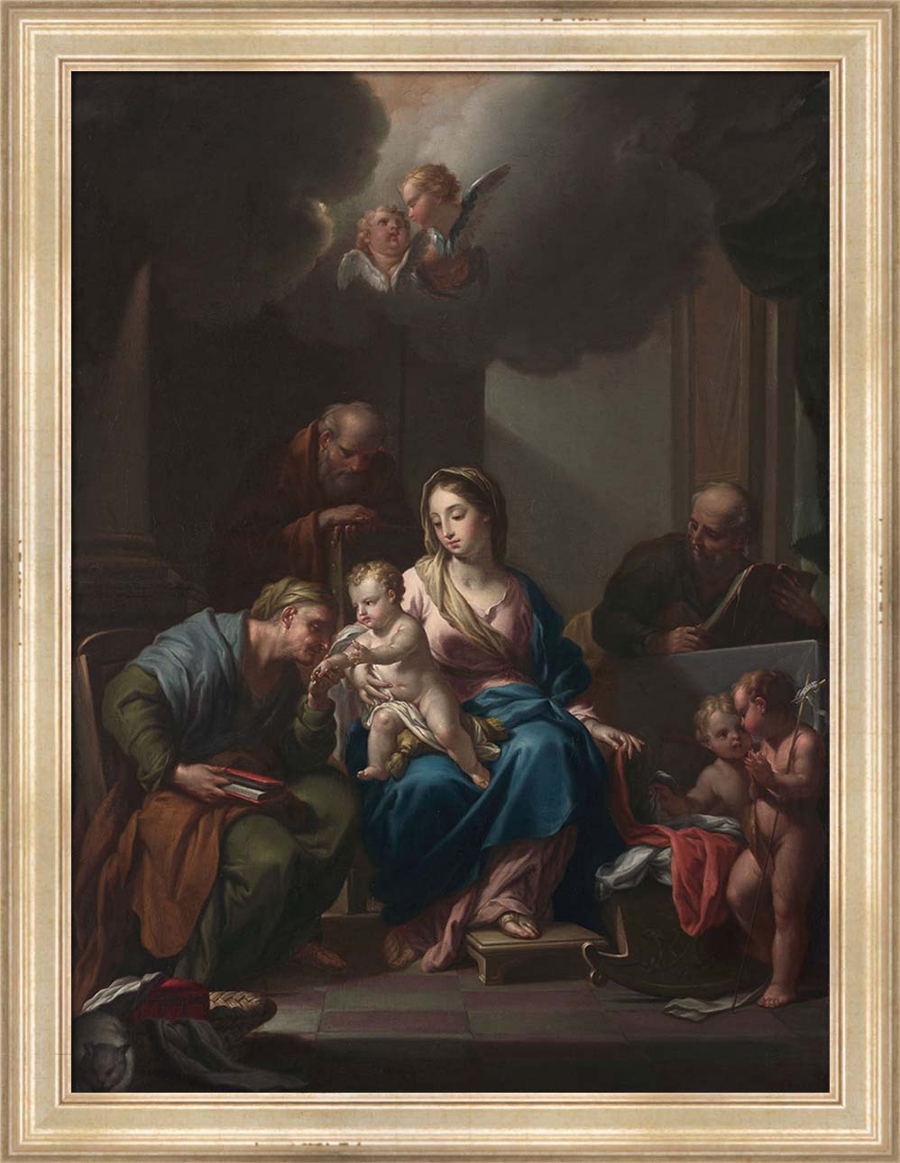 The Holy Family with Saints Anne Joachim and John the Baptist | Paper
