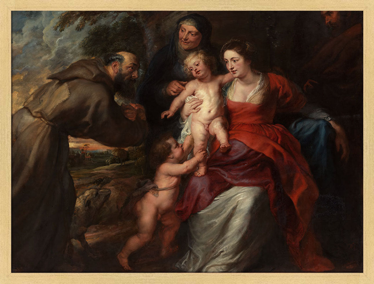 The Holy Family with Saints Francis and Anne and the Infant Saint John the Baptist | Paper
