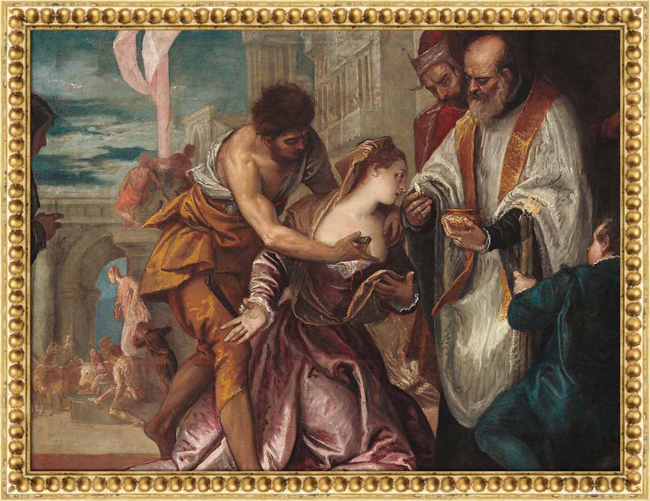 The Martyrdom and Last Communion of Saint Lucy | Paper