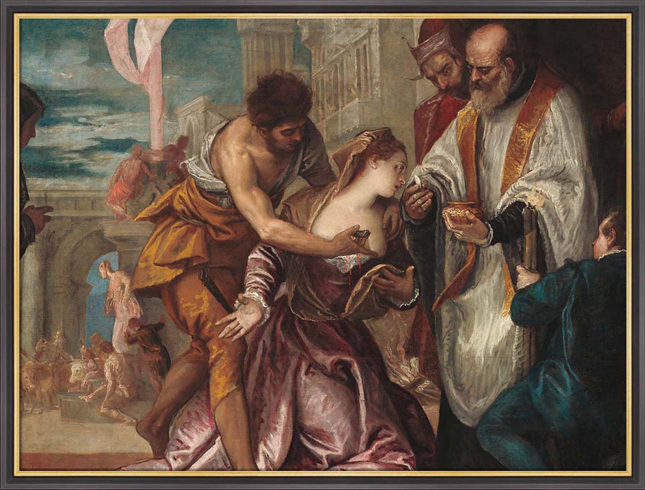 The Martyrdom and Last Communion of Saint Lucy | Paper