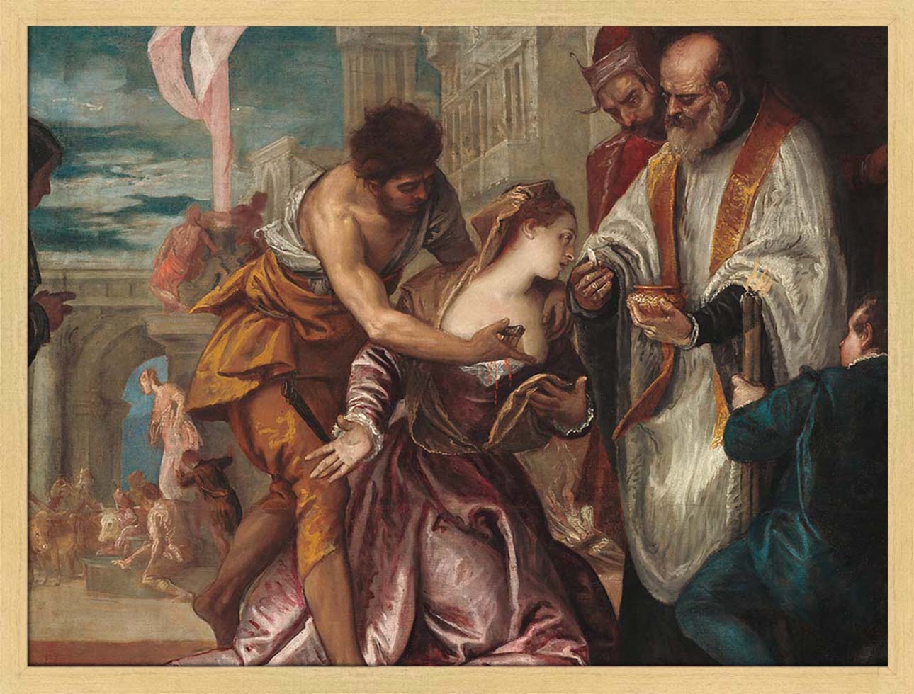 The Martyrdom and Last Communion of Saint Lucy | Paper