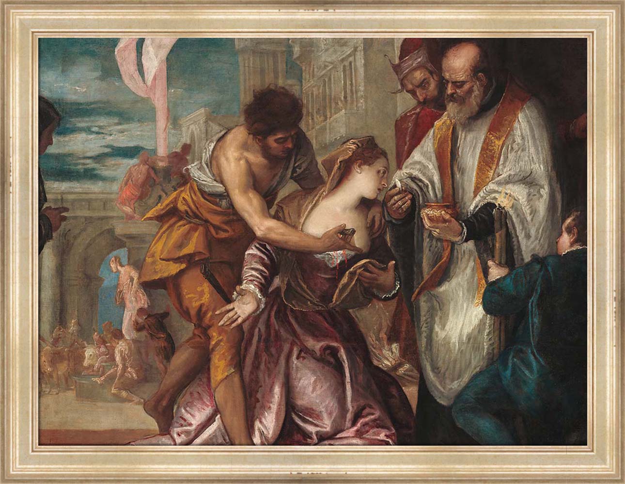 The Martyrdom and Last Communion of Saint Lucy | Paper