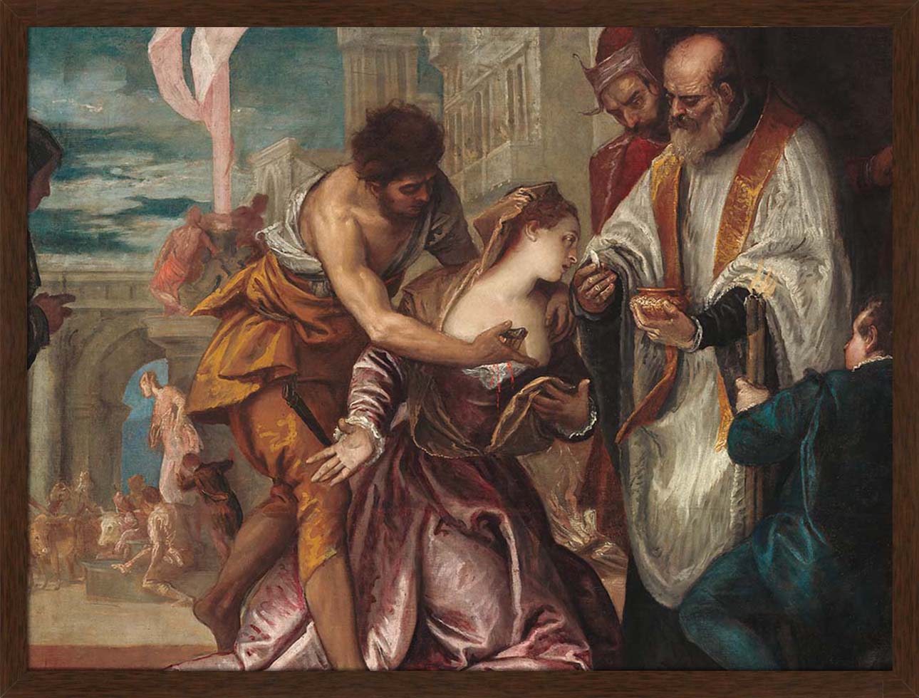 The Martyrdom and Last Communion of Saint Lucy | Paper