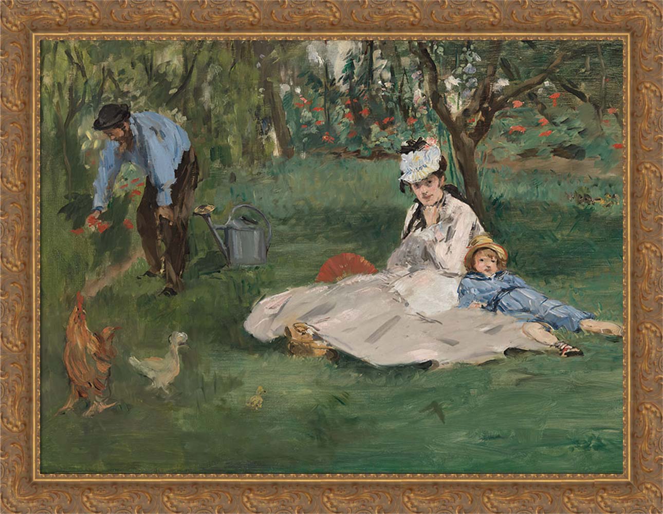 The Monet Family in Their Garden | Paper