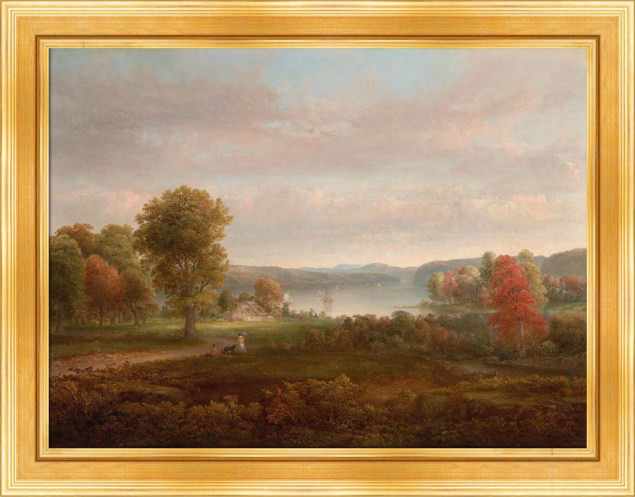 View on the Hudson in Autumn | Paper