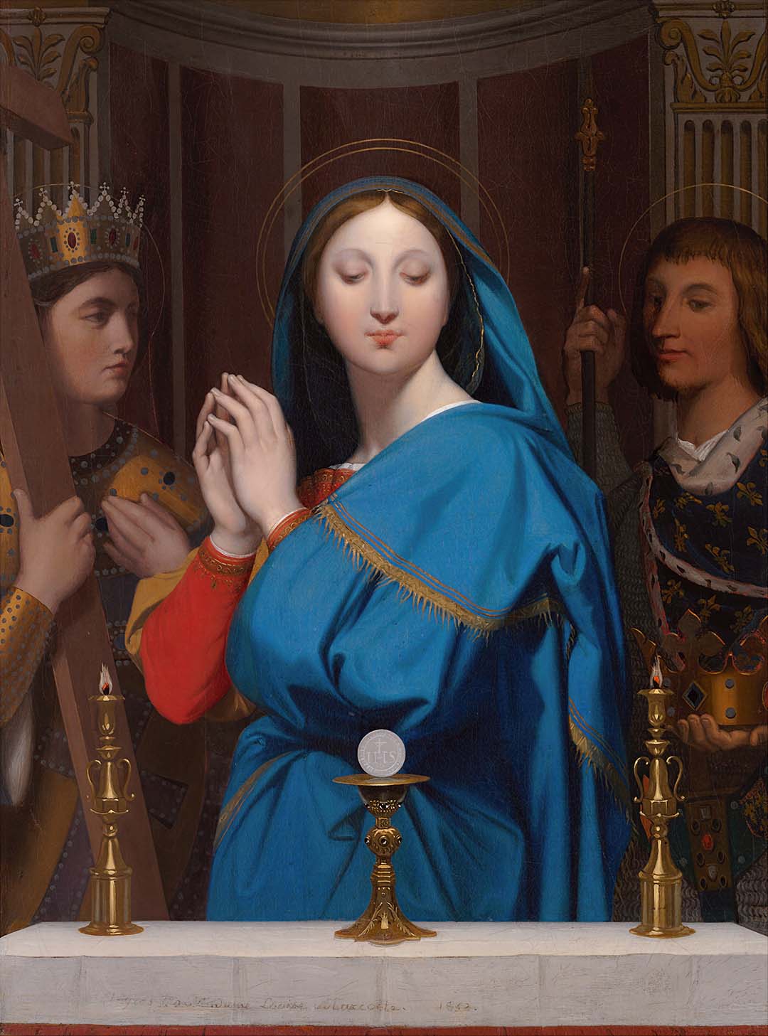 The Virgin Adoring the Host | Paper