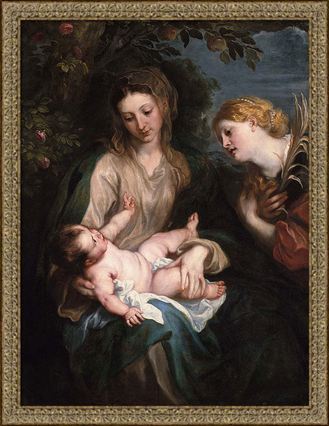 Virgin and Child with Saint Catherine of Alexandria | Paper