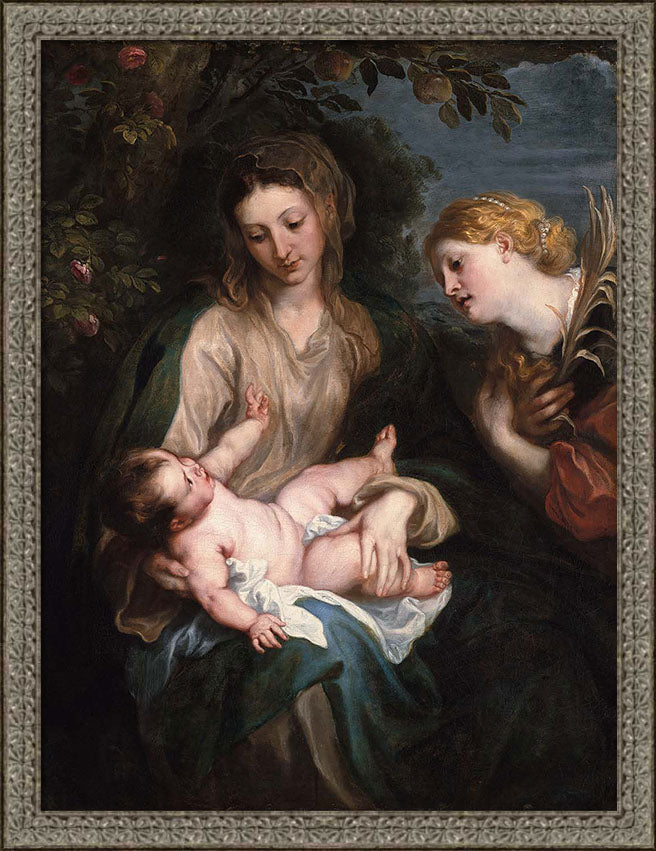 Virgin and Child with Saint Catherine of Alexandria | Paper