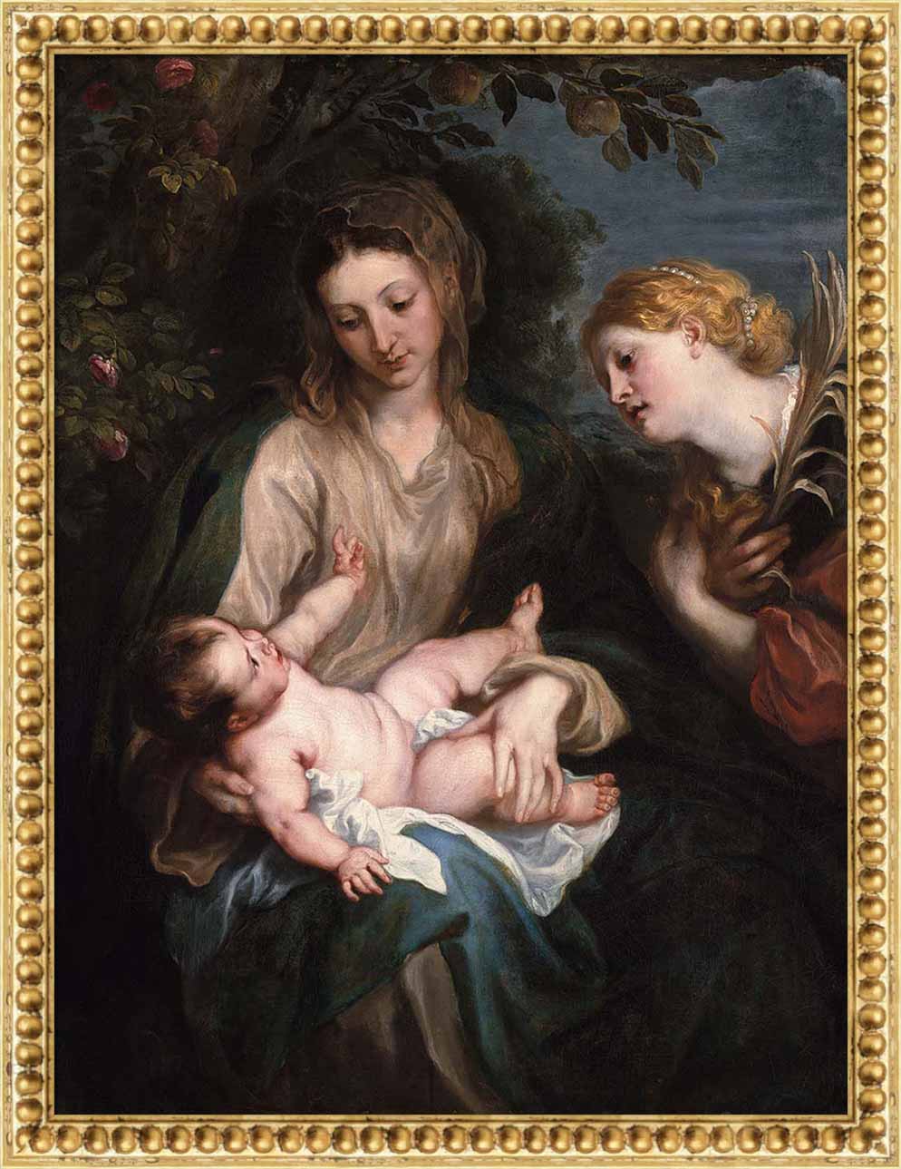 Virgin and Child with Saint Catherine of Alexandria | Paper