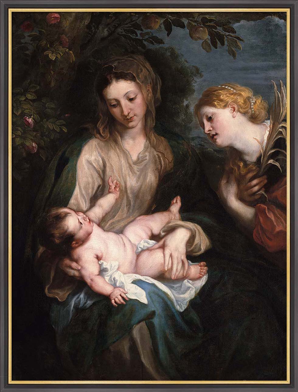 Virgin and Child with Saint Catherine of Alexandria | Paper