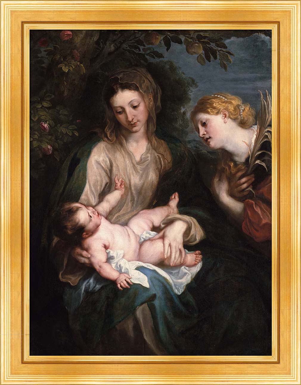 Virgin and Child with Saint Catherine of Alexandria | Paper