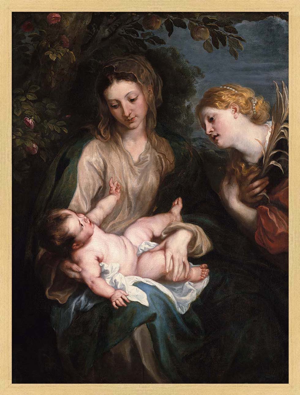 Virgin and Child with Saint Catherine of Alexandria | Paper