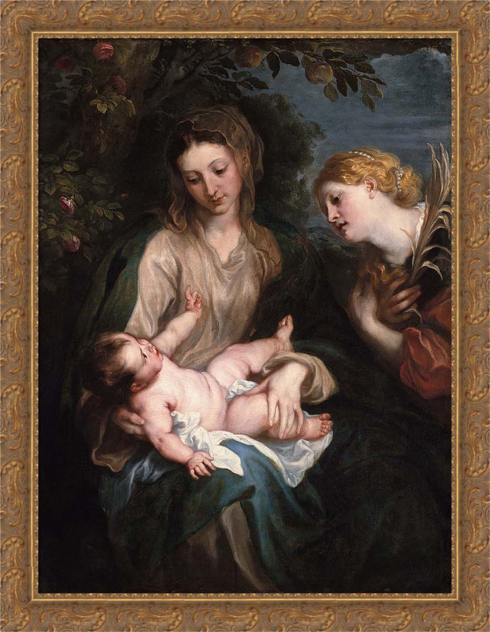 Virgin and Child with Saint Catherine of Alexandria | Paper