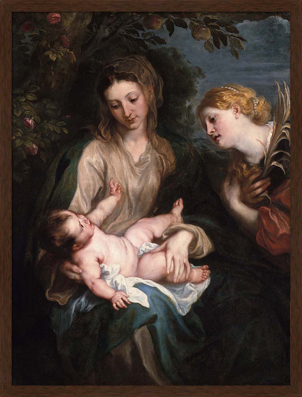 Virgin and Child with Saint Catherine of Alexandria | Paper